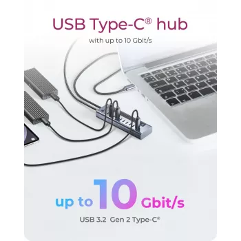 USB hub icybox IB-HUB1450-C31 — 10 portov, USB 3.2