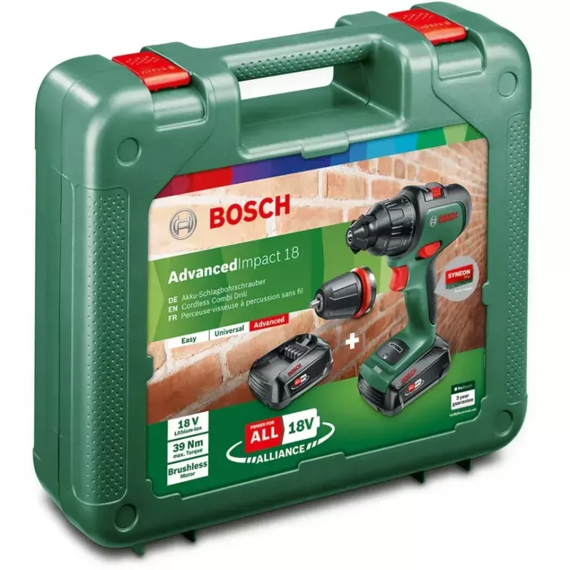 Akumulátorový príklepový vŕtací skrutkovač Bosch AdvancedImpact 18