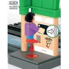 BRIO World 33649 Hlavná stanica s automatom na lístky, Zelená/Sivá