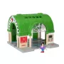 BRIO World 33649 hlavná stanica s automatom na lístky, zelená/sivá