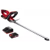 Einhell GE-CH 1846 Li Kit akumulátorové nožnice na živý plot, 18 V, lítium-iónový akumulátor 2,0 Ah, dvojitý nôž, dĺžka rezu 52 cm, červené/čierne