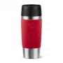 Cestovný hrnček EMSA Travel Mug Classic N2020400 360 ml čierny, červený, nerez