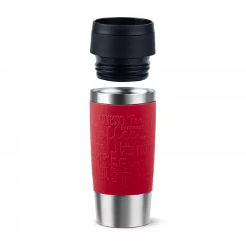 Cestovný hrnček EMSA Travel Mug Classic N2020400 360 ml čierny, červený, nerez