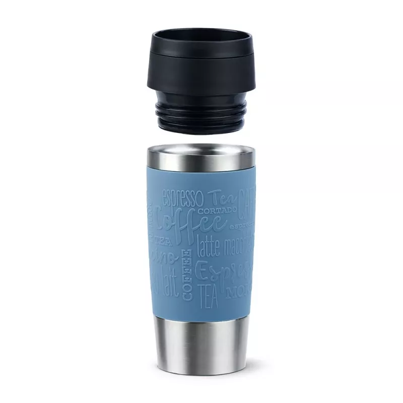 Cestovný hrnček EMSA Travel Mug Classic 360 ml modrý nerez