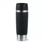 EMSA Travel Mug Waves Grande 500 ml čierna, nehrdzavejúca oceľ