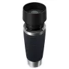 EMSA Travel Mug Waves Grande 500 ml čierna, nehrdzavejúca oceľ