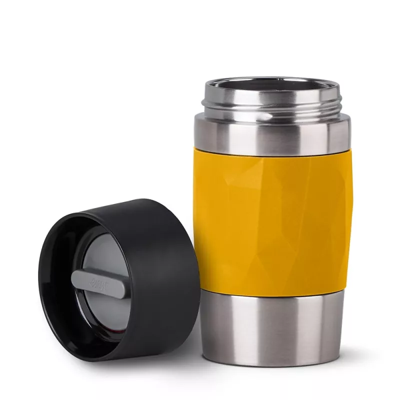 EMSA Travel Mug Compact 300 ml nehrdzavejúca oceľ, žltá