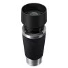 EMSA Travel Mug Waves 360 ml čierna nehrdzavejúca oceľ cestovný hrnček