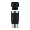 EMSA Travel Mug Waves 360 ml čierna nehrdzavejúca oceľ cestovný hrnček