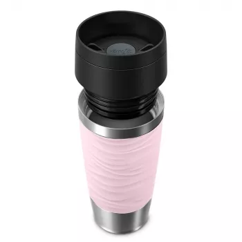 EMSA Travel Mug Waves 360 ml ružová nehrdzavejúca oceľ cestovný hrnček