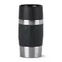 Termohrnček EMSA N21601 0,3 l, čierny, nehrdzavejúca oceľ