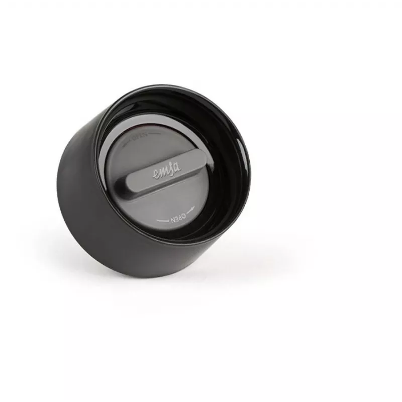 Termohrnček EMSA N21601 0,3 l, čierny, nehrdzavejúca oceľ