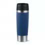 EMSA Travel Mug Classic N2022100 cestovný hrnček 500 ml čierna, modrá, nehrdzavejúca oceľ nehrdzavejúca oceľ