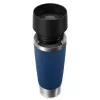 EMSA Travel Mug Classic N2022100 cestovný hrnček 500 ml čierna, modrá, nehrdzavejúca oceľ nehrdzavejúca oceľ