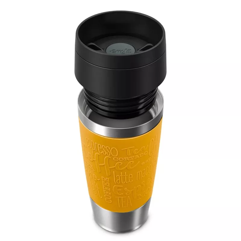 EMSA Travel Mug Classic 360 ml žltá nehrdzavejúca oceľ cestovný hrnček