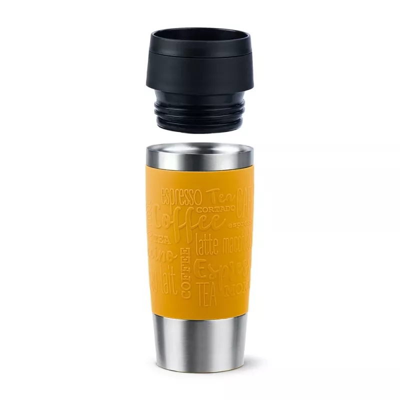 EMSA Travel Mug Classic 360 ml žltá nehrdzavejúca oceľ cestovný hrnček