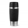 EMSA Travel Mug Classic N2020200 cestovný hrnček 360 ml čierna, nehrdzavejúca oceľ nehrdzavejúca oceľ