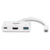 Lindy USB 3.2 Type-C na HDMI konvertor s USB Type-A portom a Power Delivery