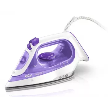 Braun TexStyle 3 SI3042VI parná žehlička keramická žehliaca plocha 2350 W fialová, strieborná, biela