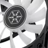 SilverStone Air Slimmer 90 ARGB SST-AS90B-ARGB ventilátor do skrinky, 92 mm, 500–2500 ot./min, čierna