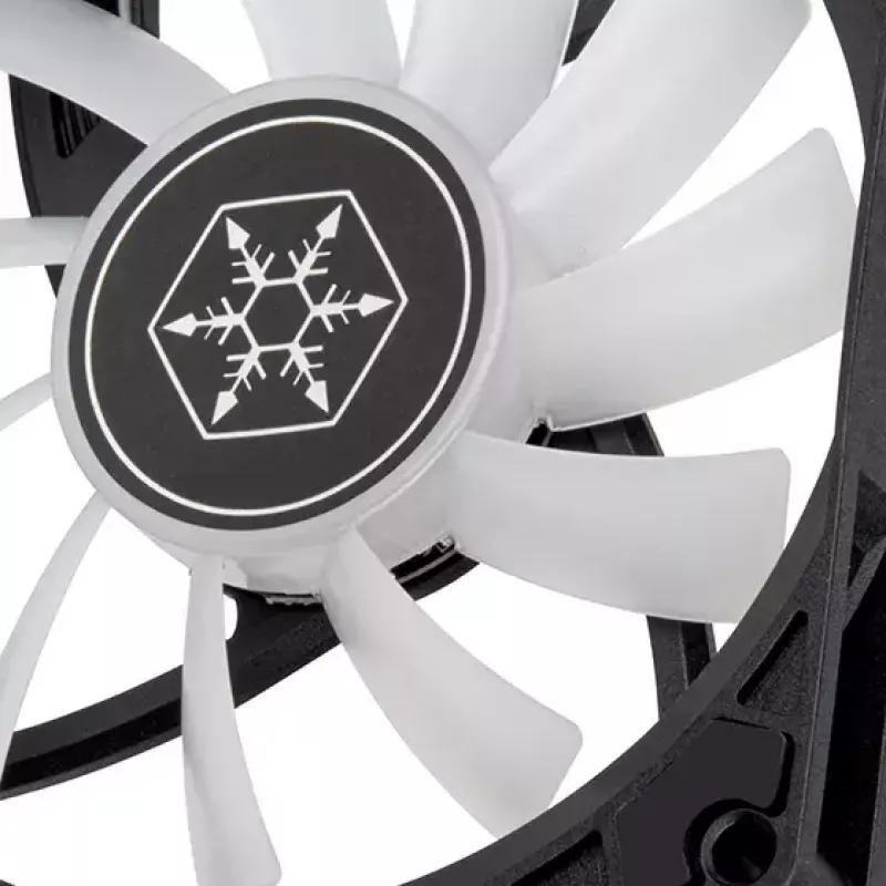 SilverStone Air Slimmer 90 ARGB SST-AS90B-ARGB ventilátor do skrinky, 92 mm, 500–2500 ot./min, čierna