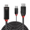 Lindy 2 m kábel HDMI na DisplayPort HDMI USB Type-A DisplayPort