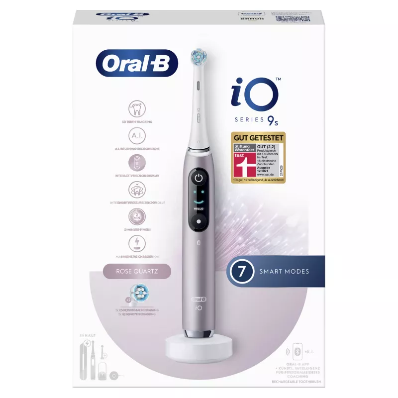 Oral-B iO Series 9n rotačno-oscilačná zubná kefka pre dospelých ružová