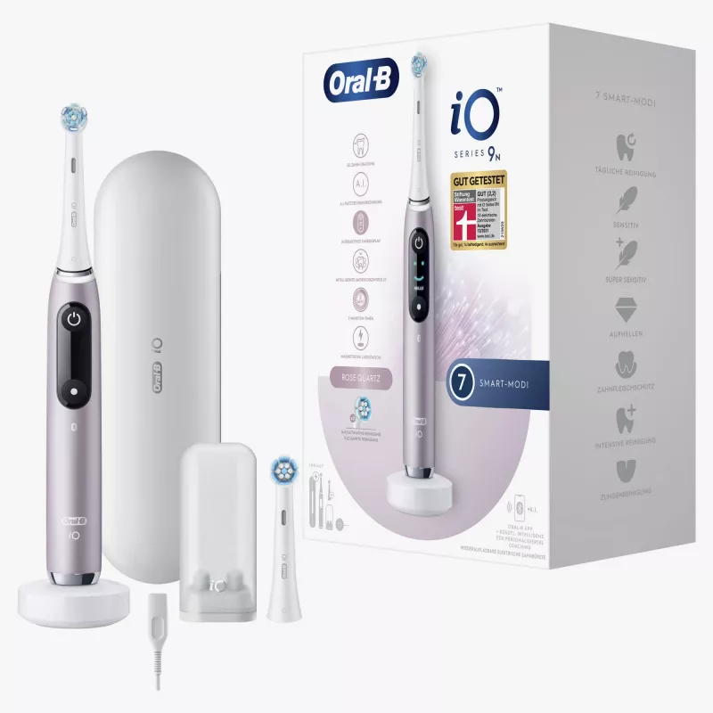Oral-B iO Series 9n rotačno-oscilačná zubná kefka pre dospelých ružová