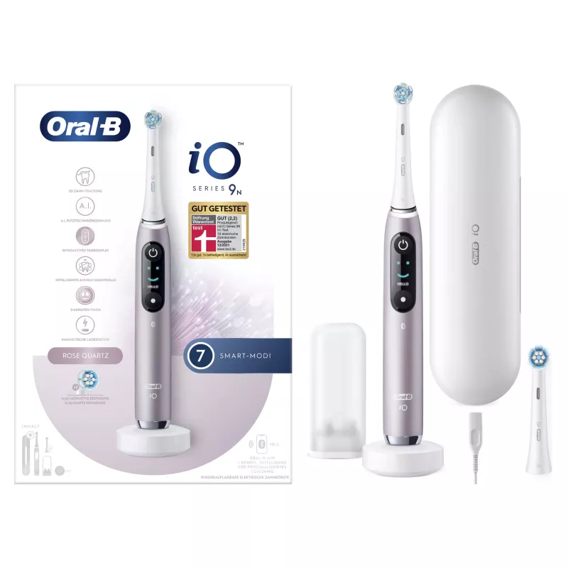 Oral-B iO Series 9n rotačno-oscilačná zubná kefka pre dospelých ružová