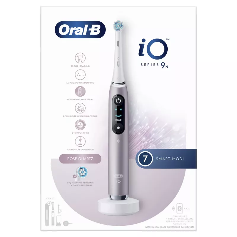 Oral-B iO Series 9n rotačno-oscilačná zubná kefka pre dospelých ružová