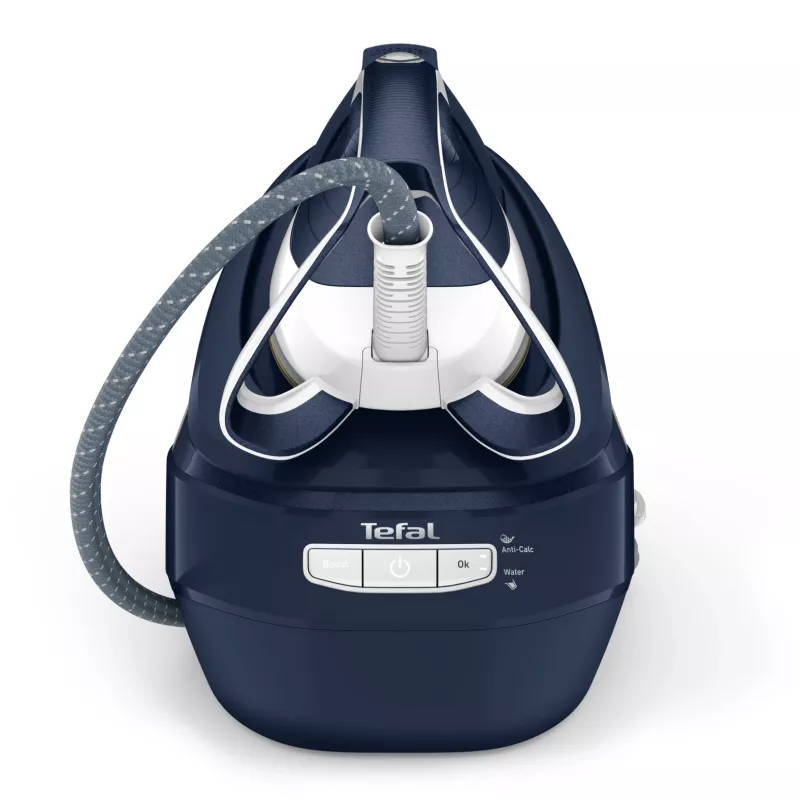 Tefal Pro Express Ultimate II GV9720 naparovacia žehlička s generátorom pary, 3000 W, 1,2 l, žehliaca plocha Durilium Airglide Autoclean Ultra Thin, modrá/biela