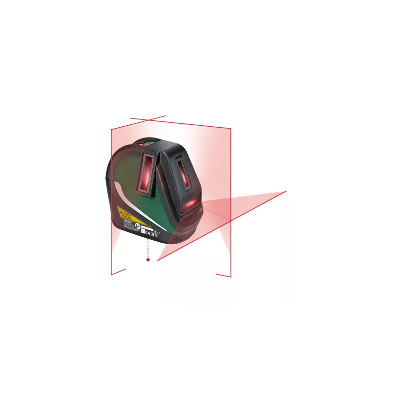 Bosch UniversalLevel 3 Set 0603663905 krížový čiarový laser, červené čiary, 10 m, zelený/čierny
