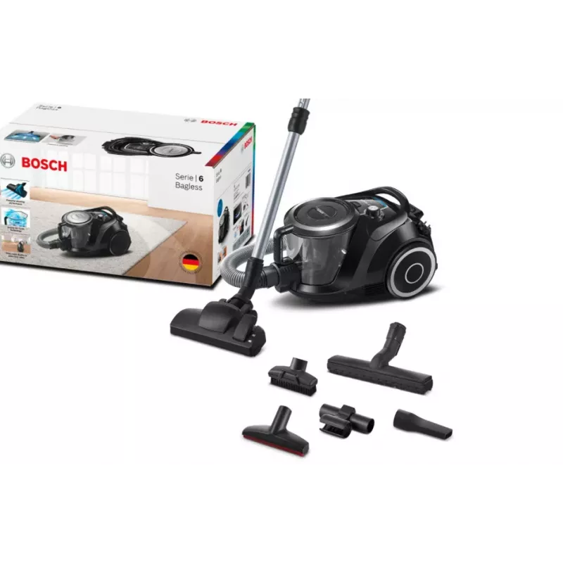 Bosch Serie 6 BGC41XSIL vysávač 2,4 L cylindrický vysávač suchý 700 W bez vrecka