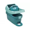 Vedro s mopovacím systémom Leifheit 55076 — ergonomický lis, veľký objem, zelená