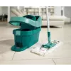 Vedro s mopovacím systémom Leifheit 55076 — ergonomický lis, veľký objem, zelená