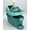 Vedro s mopovacím systémom Leifheit 55076 — ergonomický lis, veľký objem, zelená