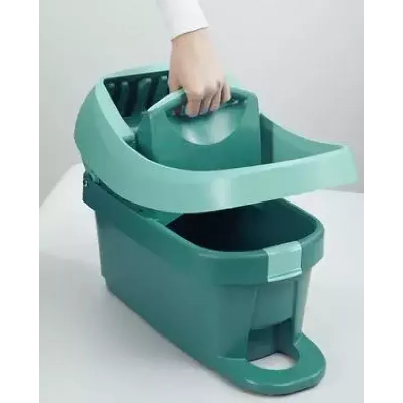Vedro s mopovacím systémom Leifheit 55076 — ergonomický lis, veľký objem, zelená