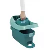 Vedro s mopovacím systémom Leifheit 55076 — ergonomický lis, veľký objem, zelená
