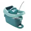Vedro s mopovacím systémom Leifheit 55076 — ergonomický lis, veľký objem, zelená