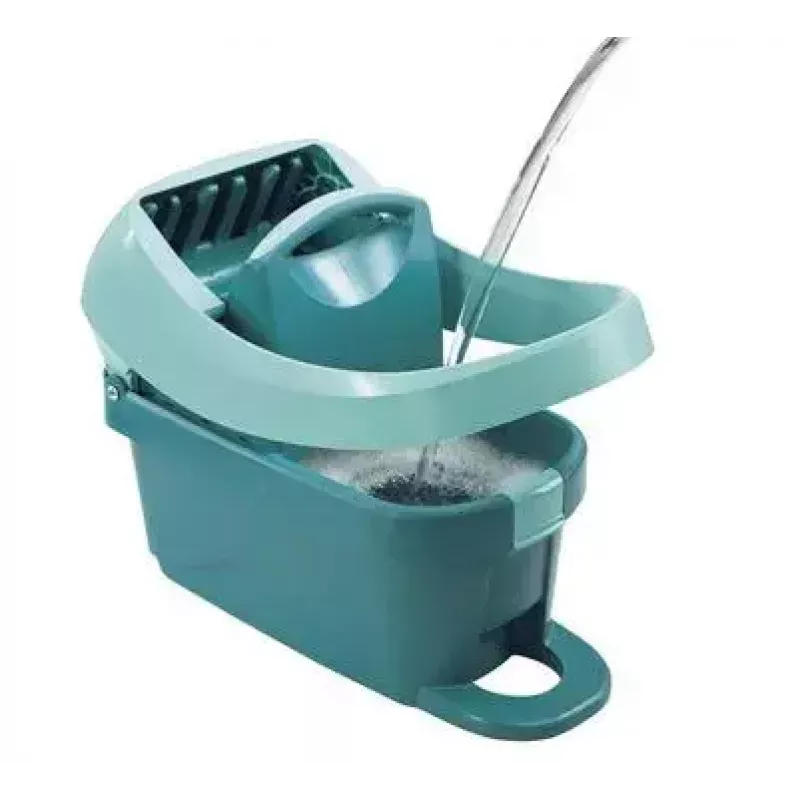 Vedro s mopovacím systémom Leifheit 55076 — ergonomický lis, veľký objem, zelená