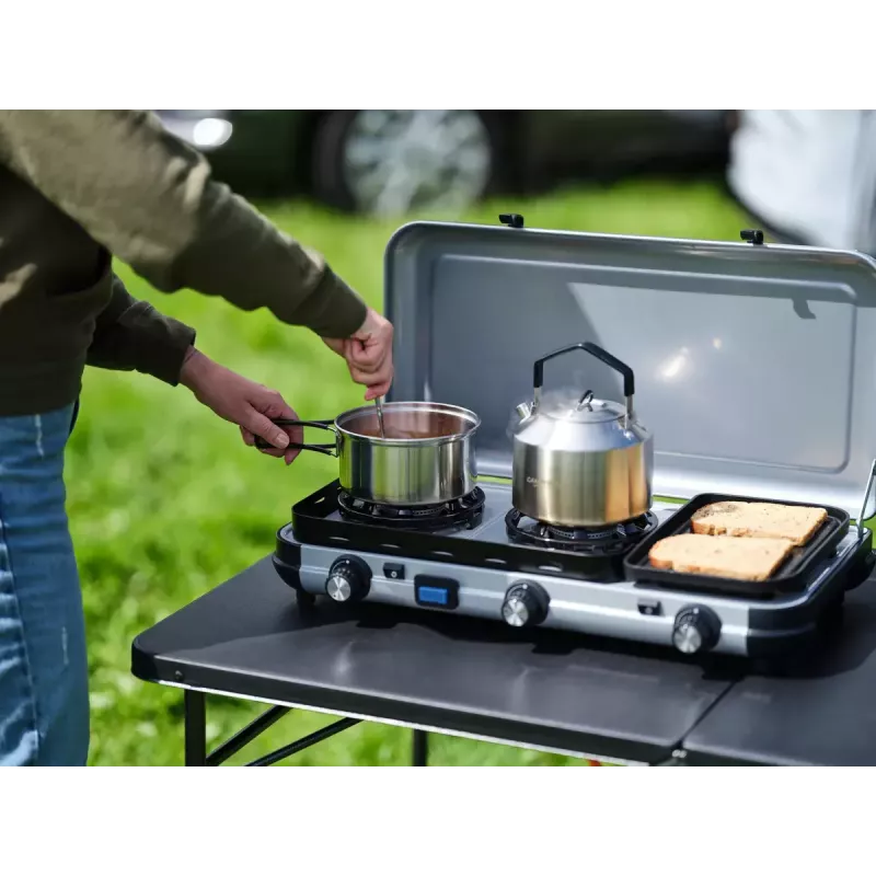 Varič na kvapalné palivo Campingaz 2 MULTI COOK, 2 varné zóny, manuálne ovládanie