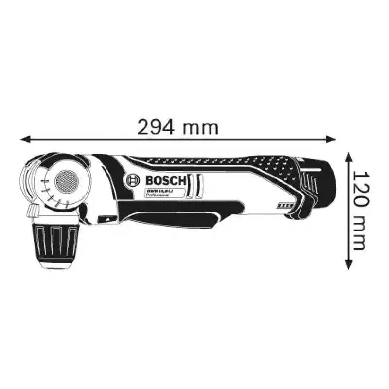 Bosch GWB 12V-10 Professional 0601390909 akumulátorová uhlová vŕtačka, 12 V, 11 Nm, 1300 ot./min, bez kľúča, bez akumulátora