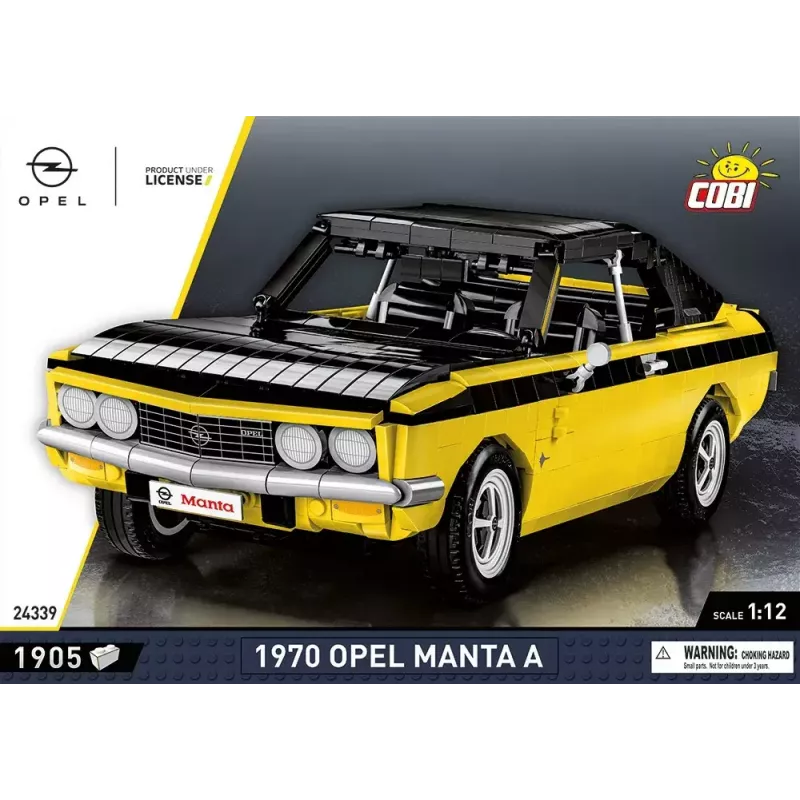 Stavebnica Cobi Opel Manta A 1970 model v mierke 1:12, sada kociek