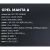 Stavebnica Cobi Opel Manta A 1970 model v mierke 1:12, sada kociek