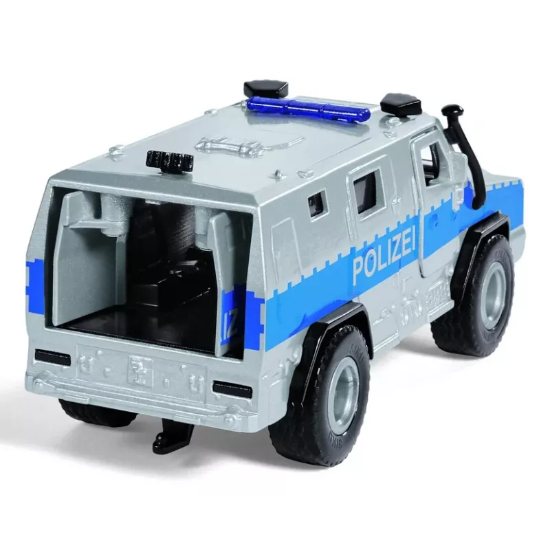 Siku Rheinmetall MAN Survivor R model policajného auta zmontovaný 1:50