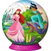 3D puzzle guľa Ravensburger Disney Princess – 72 dielov, sférické puzzle
