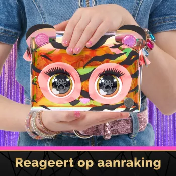 Purse Pets, Purrisma interaktívna tiger hračka a kabelka, viac ako 30 zvukov a reakcií, hračka pre dievčatá a tweens