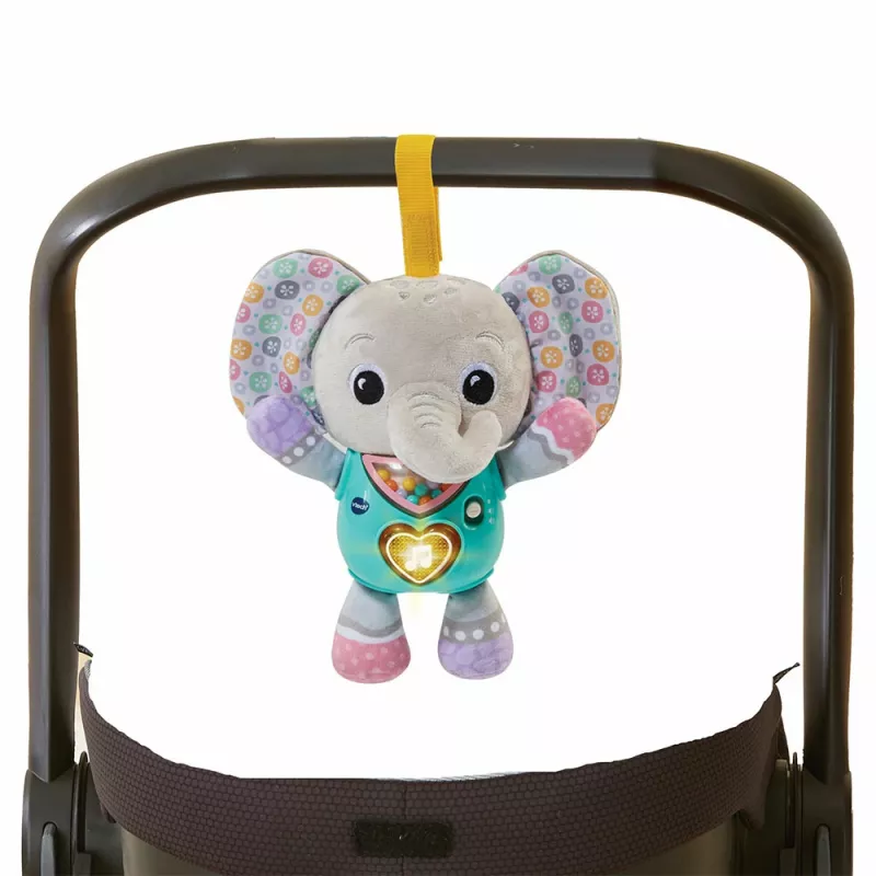 Hracia figúrka VTech Melody Elephant 80-566704 – vzdelávacia zvuková hračka s farebným dizajnom