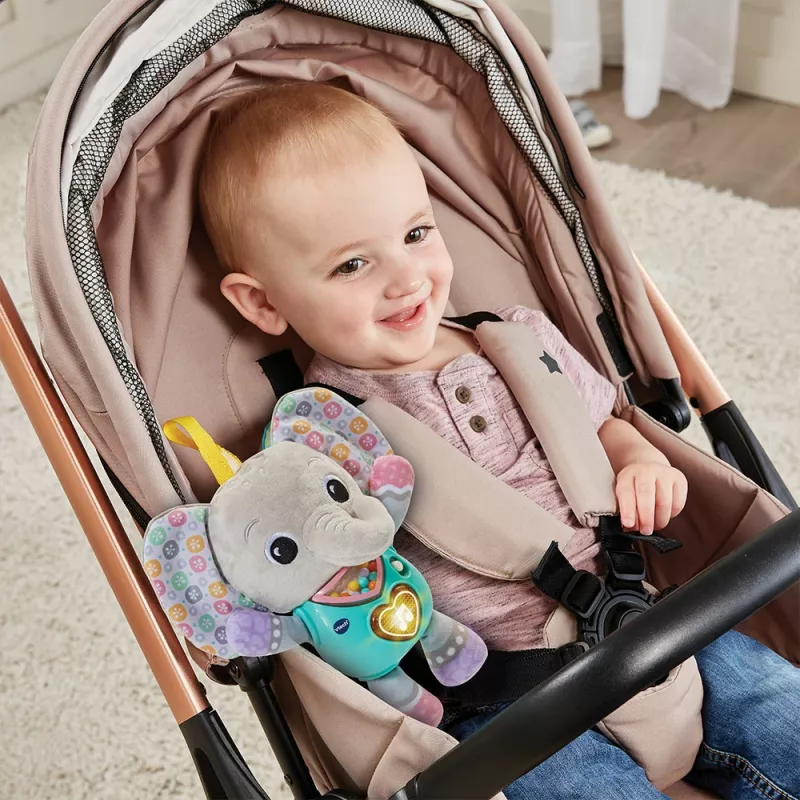 Hracia figúrka VTech Melody Elephant 80-566704 – vzdelávacia zvuková hračka s farebným dizajnom