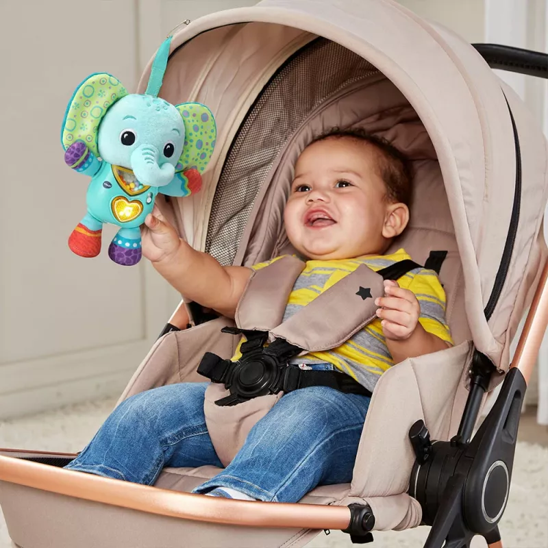 Hracia figúrka VTech Melody Elephant 80-566704 – vzdelávacia zvuková hračka s farebným dizajnom